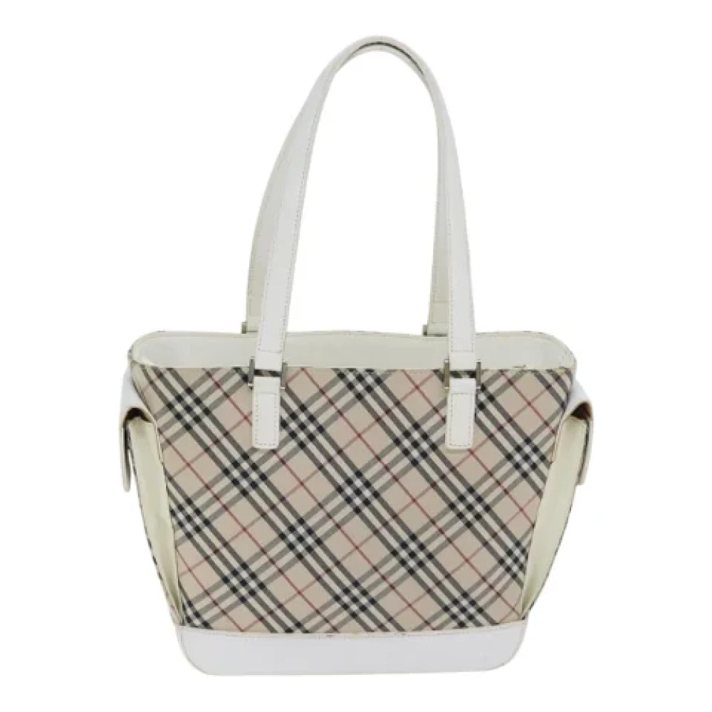 Burberry Vintage Pre-owned Canvas handbags Beige Dames
