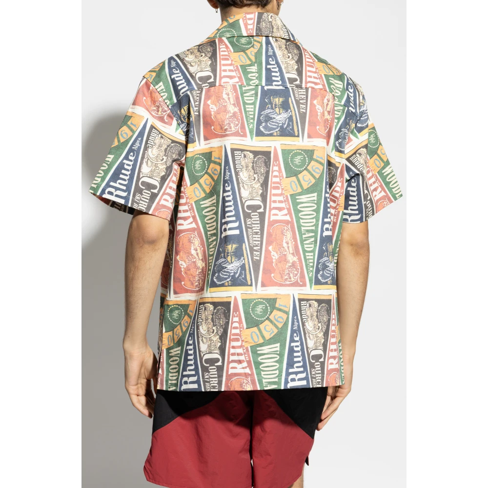 Rhude Gestreept Overhemd Multicolor Heren