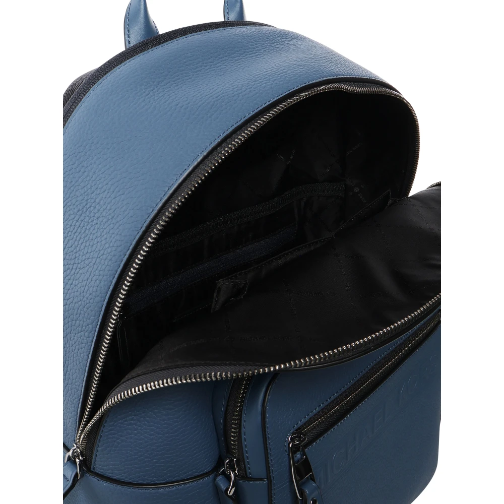 Michael Kors Blauwe Leren Rugzak met Ritssluiting Blue Dames