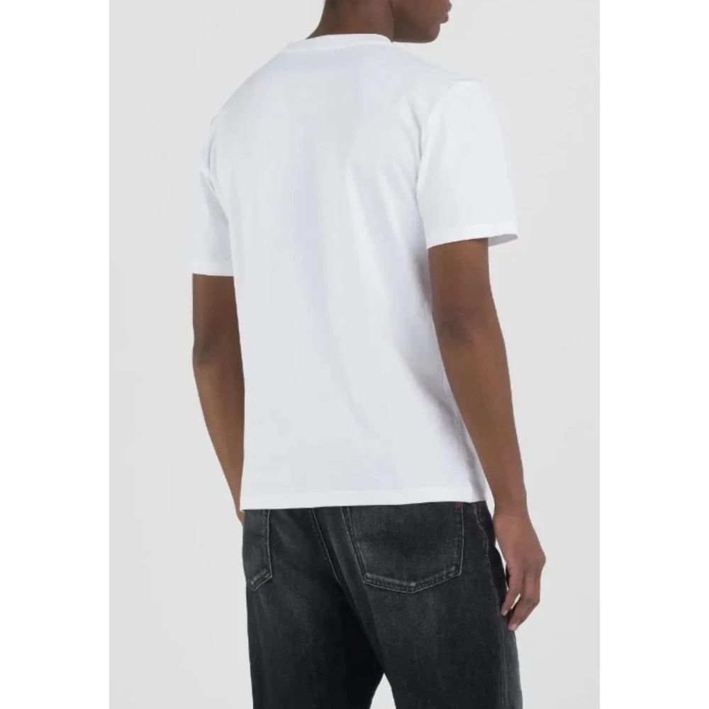Replay Logo T-Shirt White Heren
