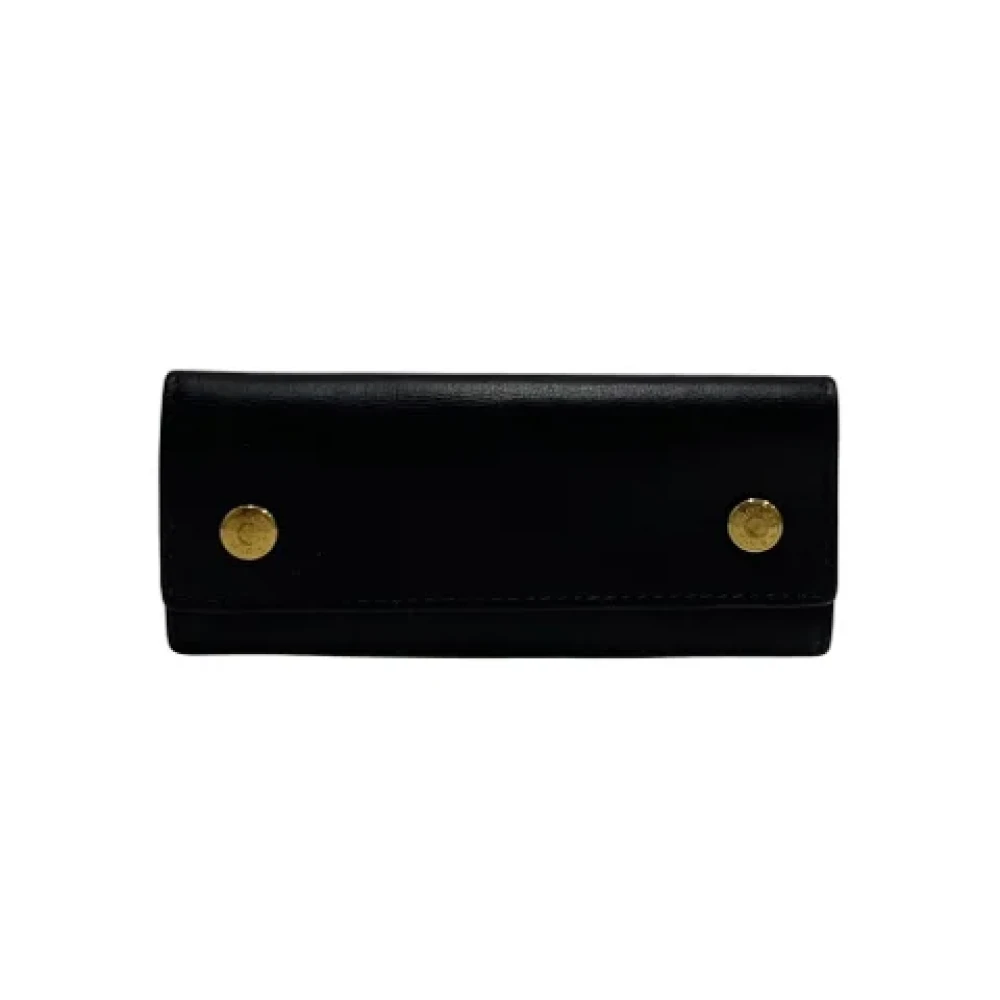 Hermès Vintage Pre-owned Leather key-holders Black Dames