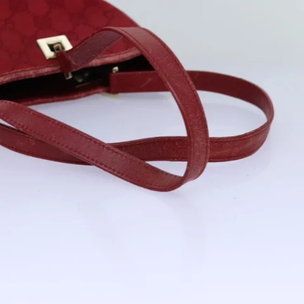 Gucci Vintage Pre-owned Canvas handbags Red Dames