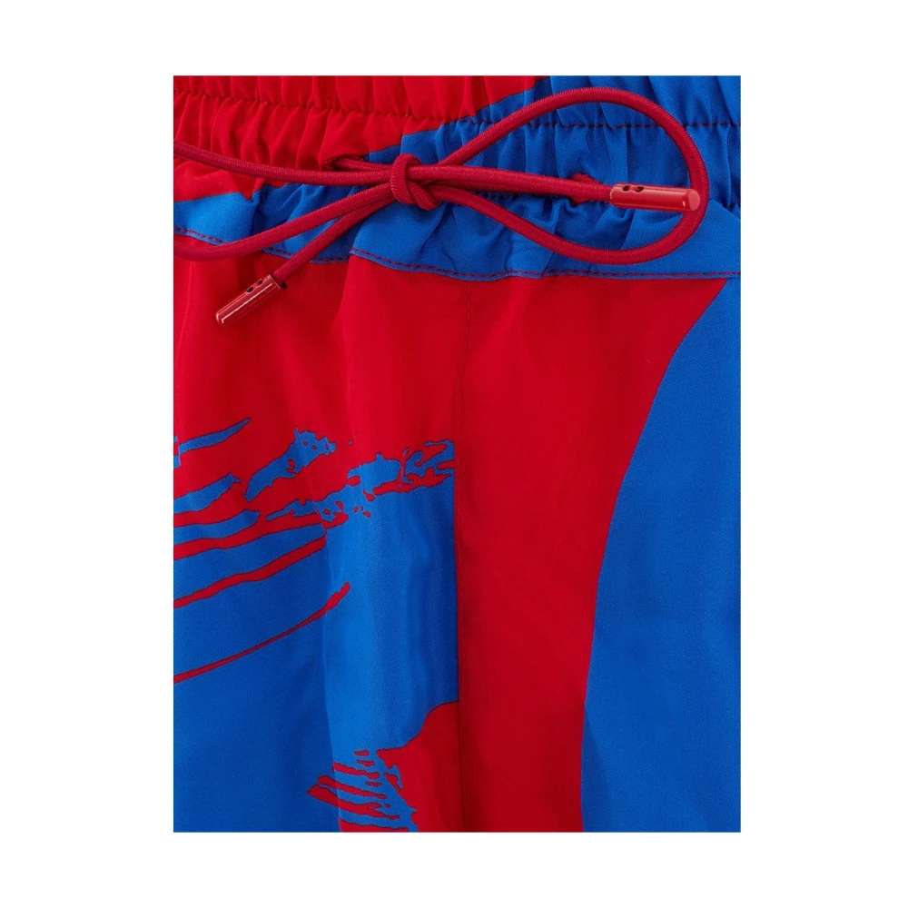 Bottega Veneta Elegante Multicolor Viscose Shorts Multicolor Heren