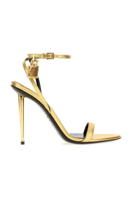 Laminerad Nappa Spetsig Naked Sandal