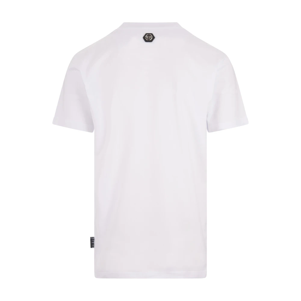 Philipp Plein Wit Logo T-shirt White Heren