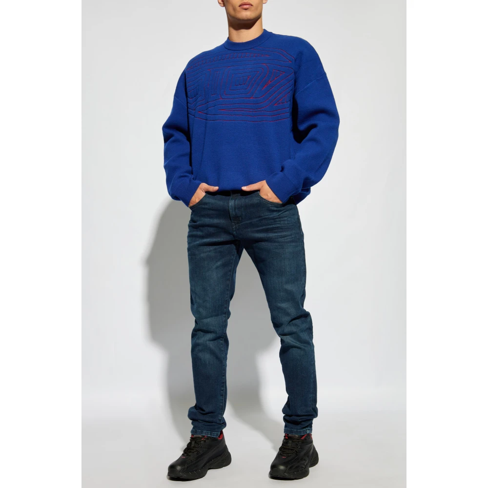 Diesel Sweater `K-Ratio` Blue Heren