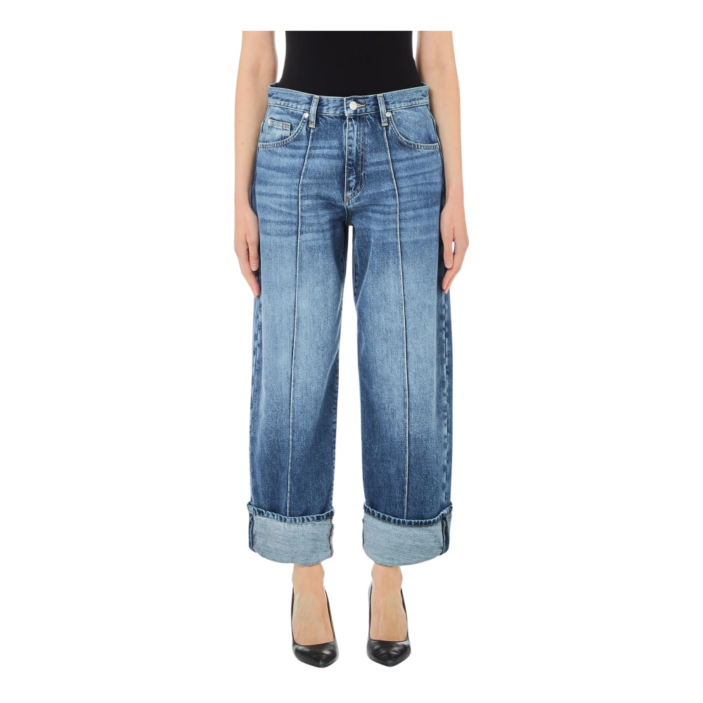Liu Jo Blauwe Denim Jeans Vervaagd Effect Blue Dames