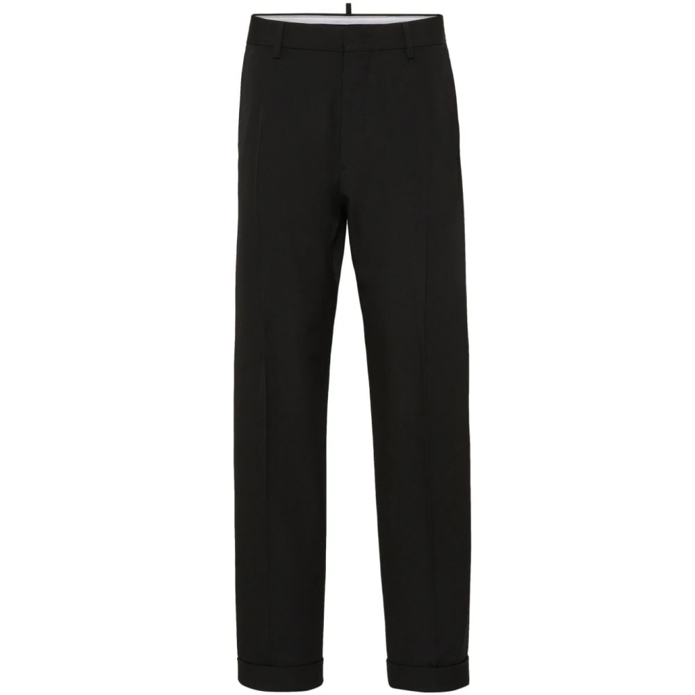 Dsquared2 Klassieke Straight Leg Broek Black Dames