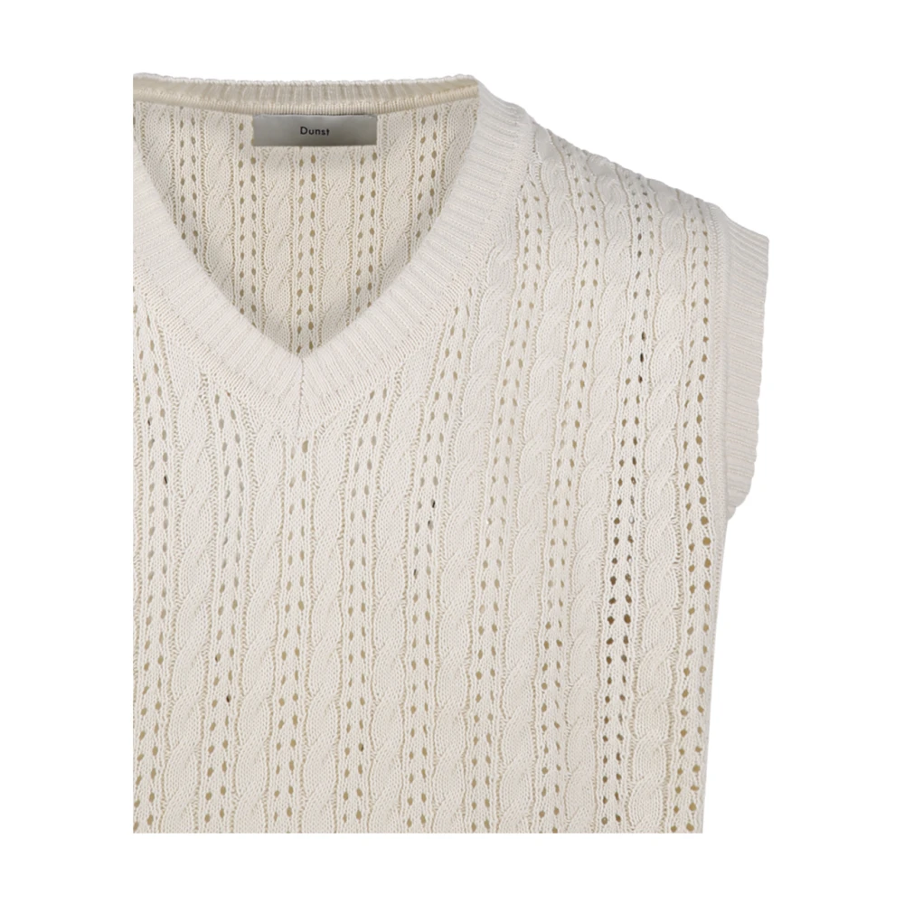 Dunst Ivory Gehaakte Knitvest Beige Heren