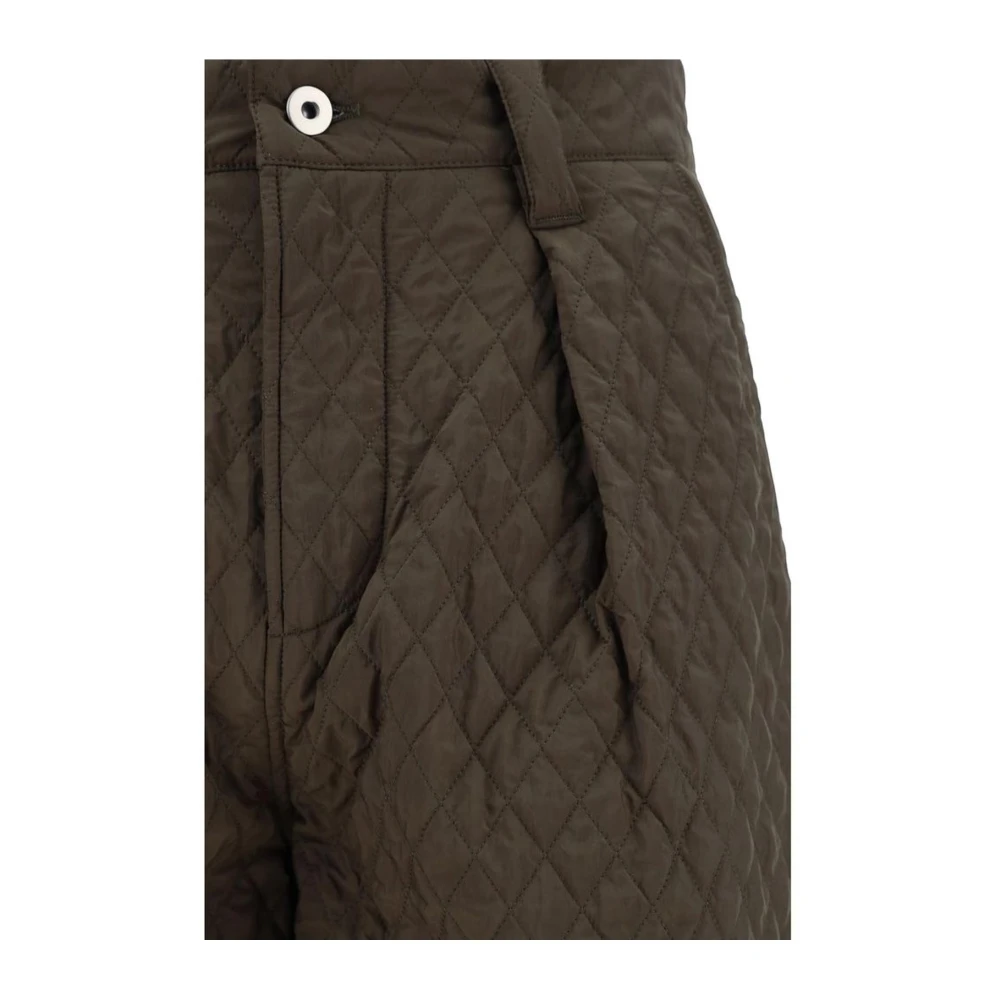 Burberry Gewatteerde Designbroek met Voorsluiting Brown Heren