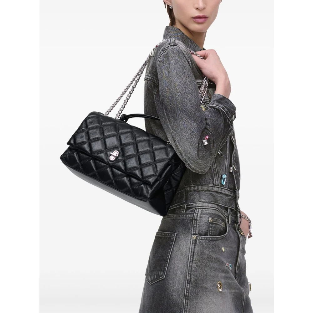 Marc Jacobs Zwarte Dubbele Kettingtas Black Dames
