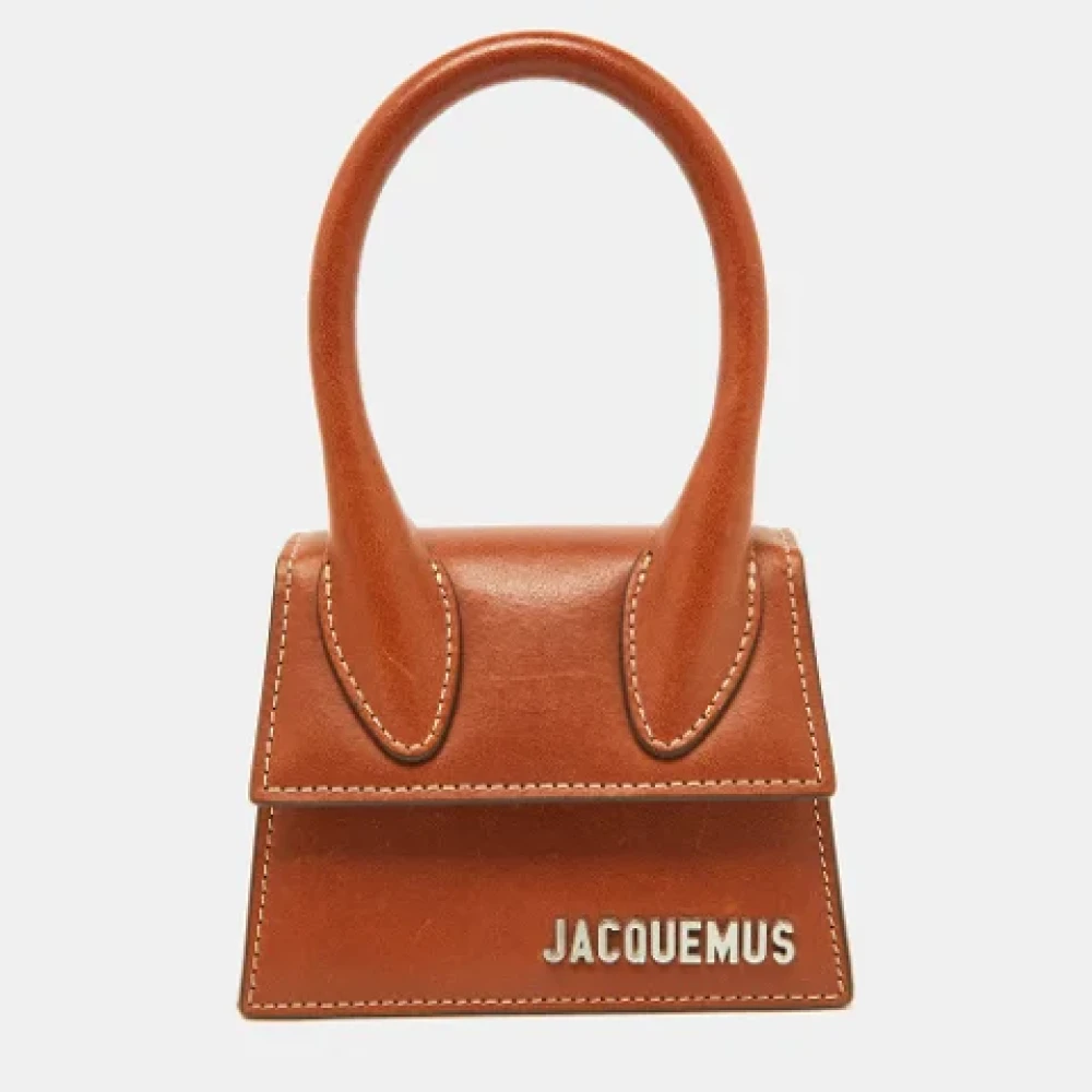 Jacquemus Pre-owned Leather handbags Brown Dames