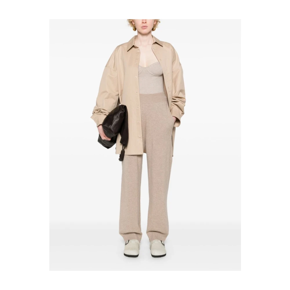 Stella Mccartney Beige Gebreide Elastische Taillebroek Beige Dames