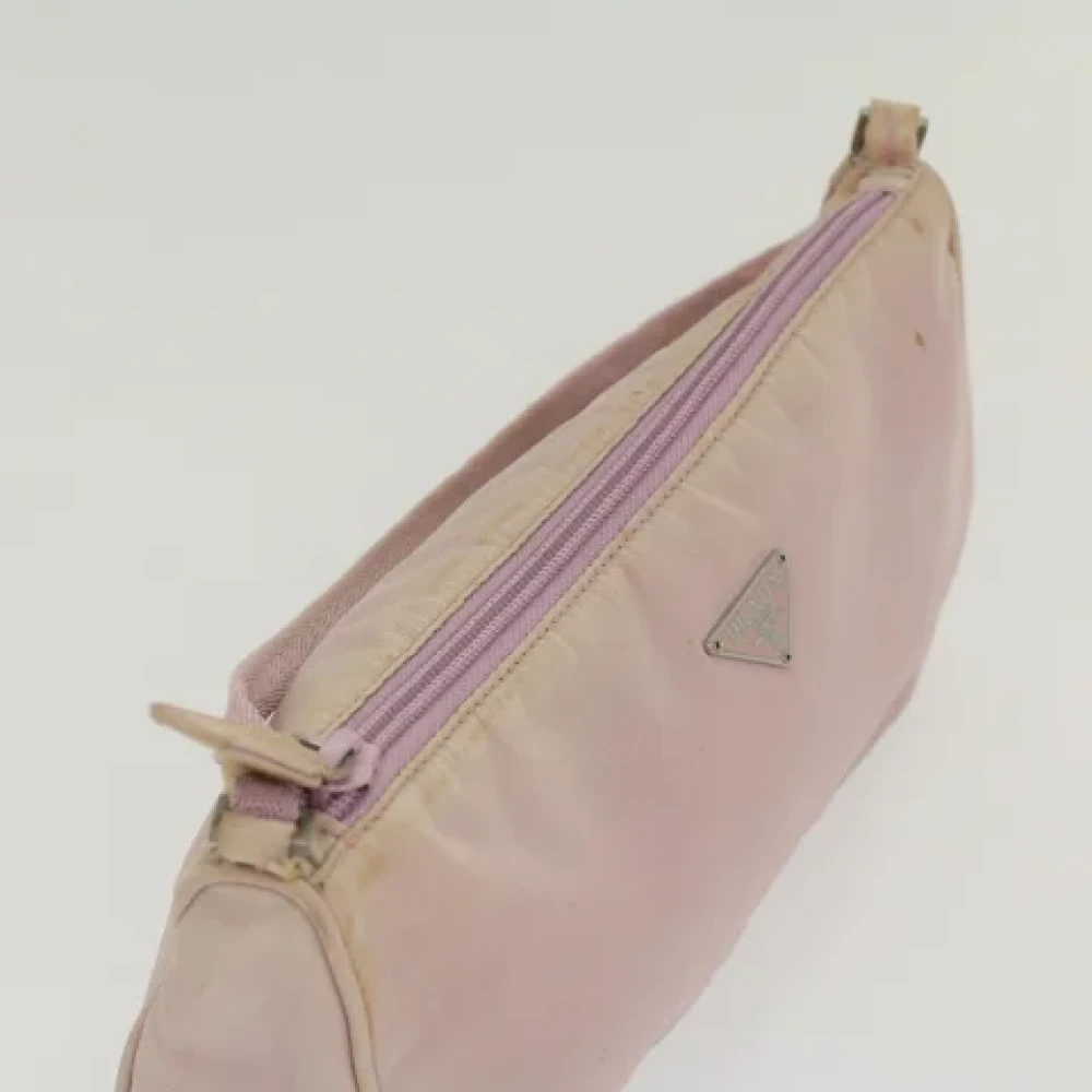 Prada Vintage Pre-owned Nylon pouches Pink Dames