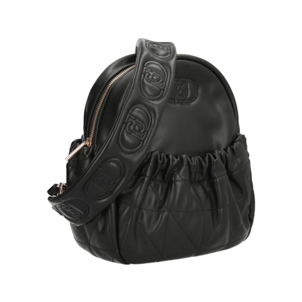 Liu Jo Zwarte Elegante Veelzijdige Rugzak Black Dames
