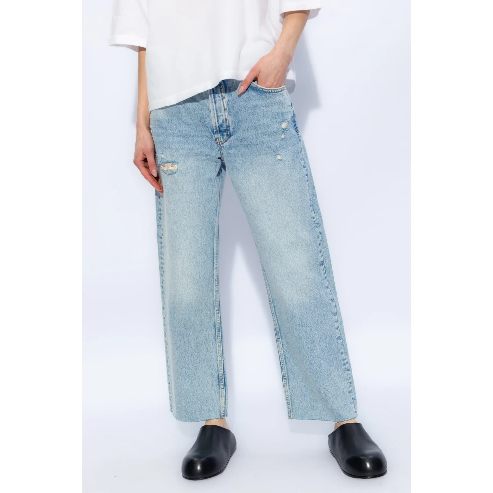 Anine Bing Gavin relaxte rechte jeans Blue Dames