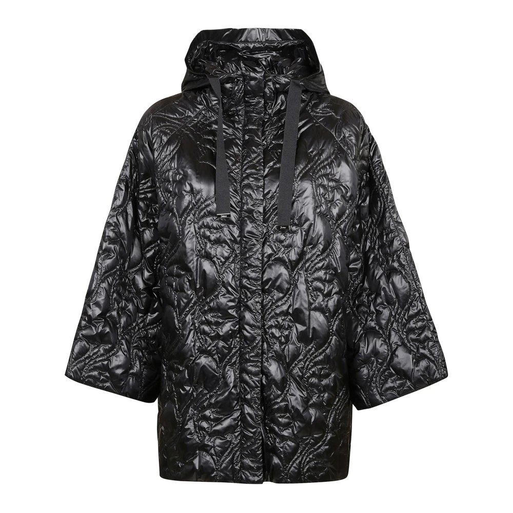 Herno Geborduurde Pufferjas Black Dames