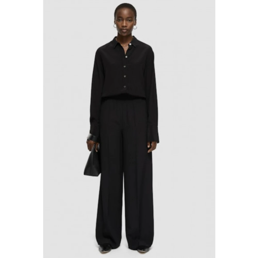 joseph Zijden Crepe Broek Black Dames