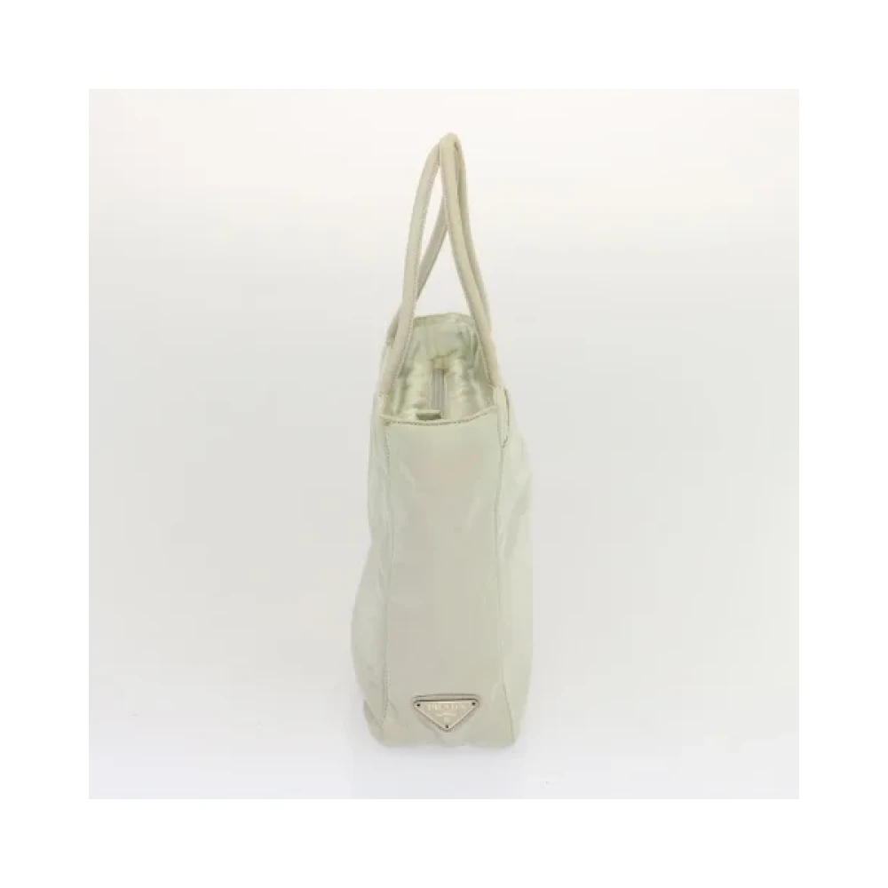 Prada Vintage Pre-owned Nylon handbags White Dames