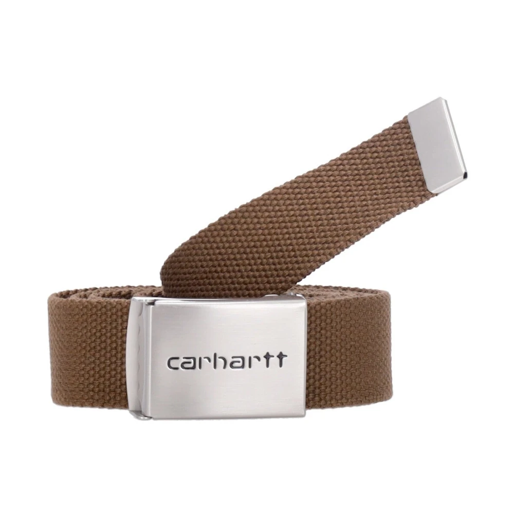 Carhartt WIP Chroom Tamarinde Stoffen Riem Clip Brown Heren
