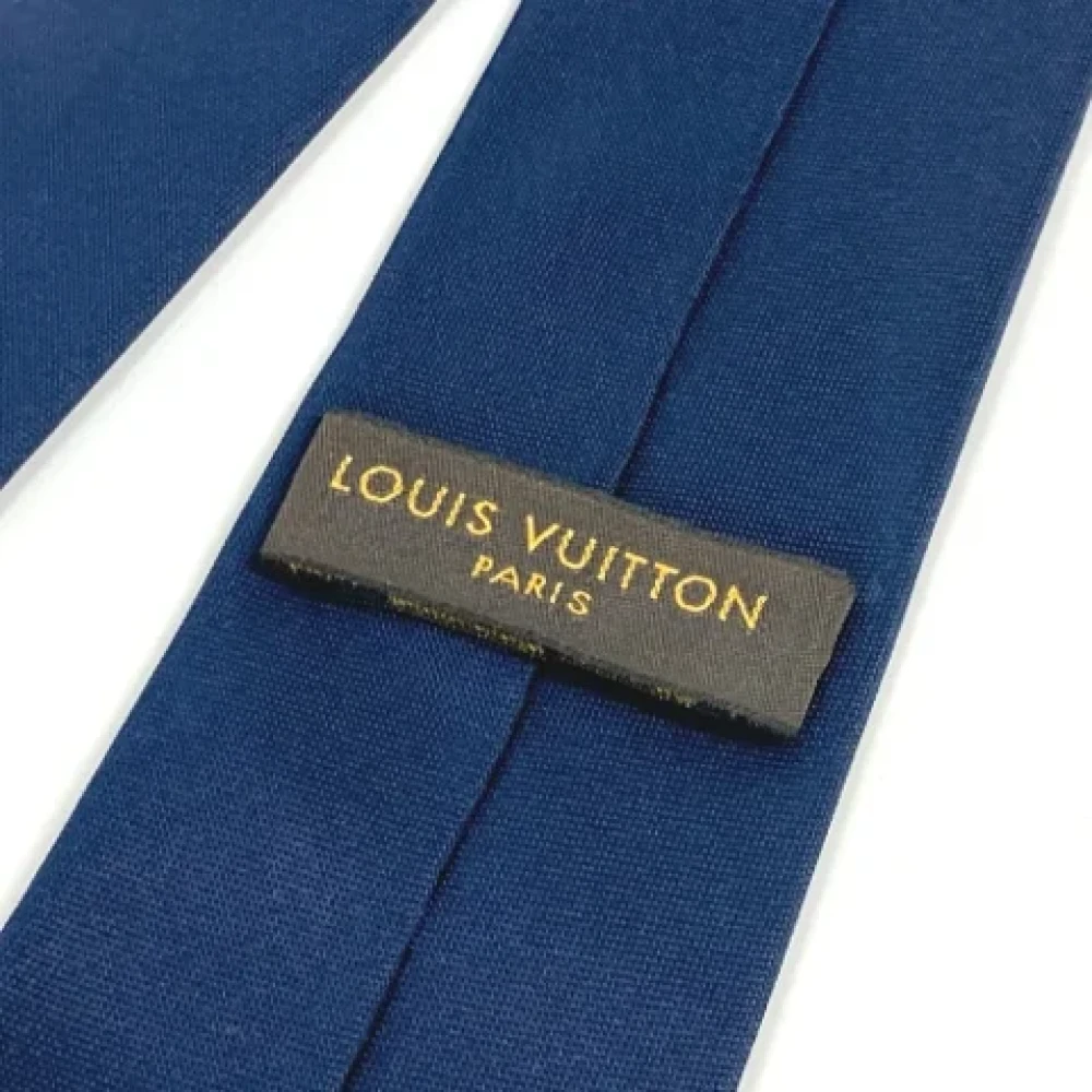Louis Vuitton Vintage Pre-owned Fabric home-office Blue Heren