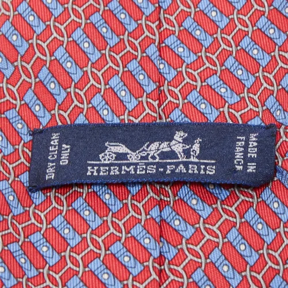 Hermès Vintage Pre-owned Silk tops Red Heren