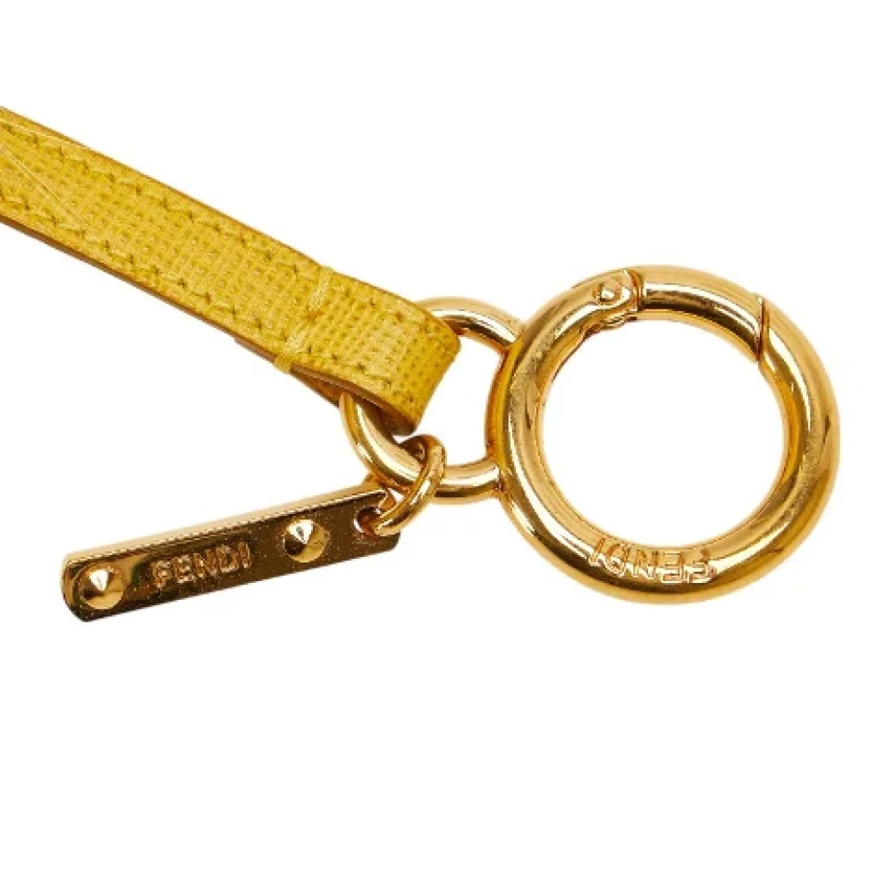 Fendi Vintage Pre-owned Fabric key-holders Yellow Dames