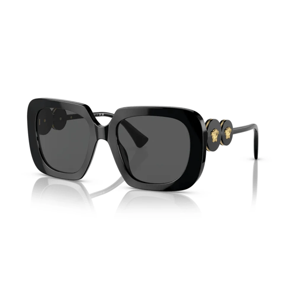 Versace Woman Sunglass VE4449D - Frame color: Black, Lens color: Dark Grey - Image 3