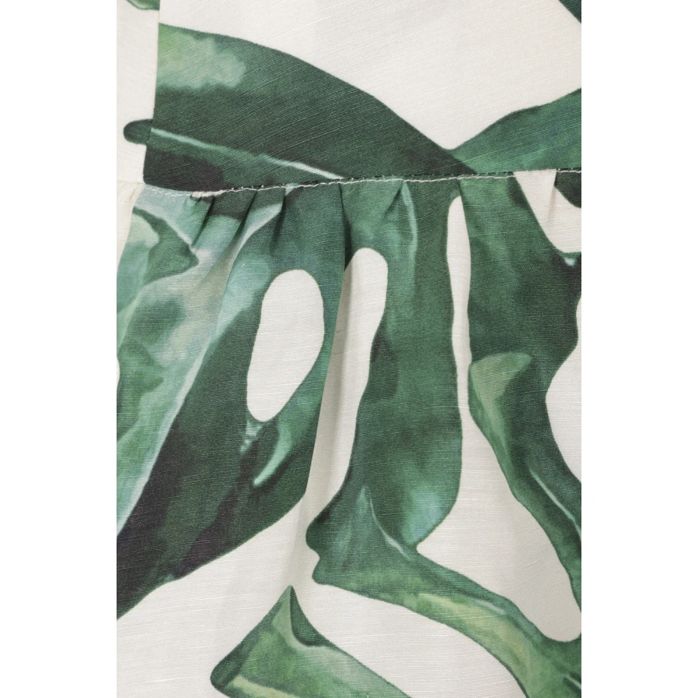 Raquel Diniz Wild Jungle Lange Linnen Zijden Rok Multicolor Dames