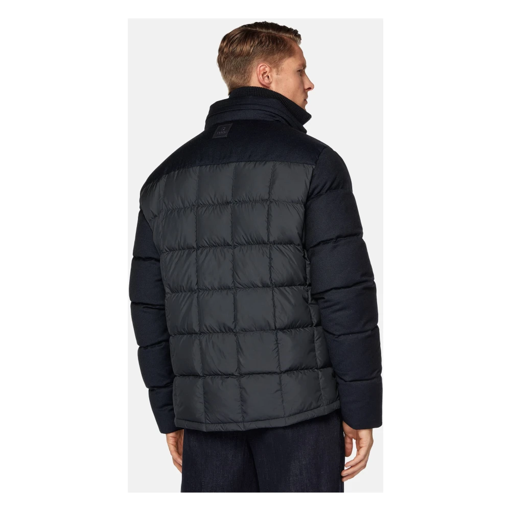 Boggi Milano Flyn Flannel en Feather Tech Bomberjack Blue Heren