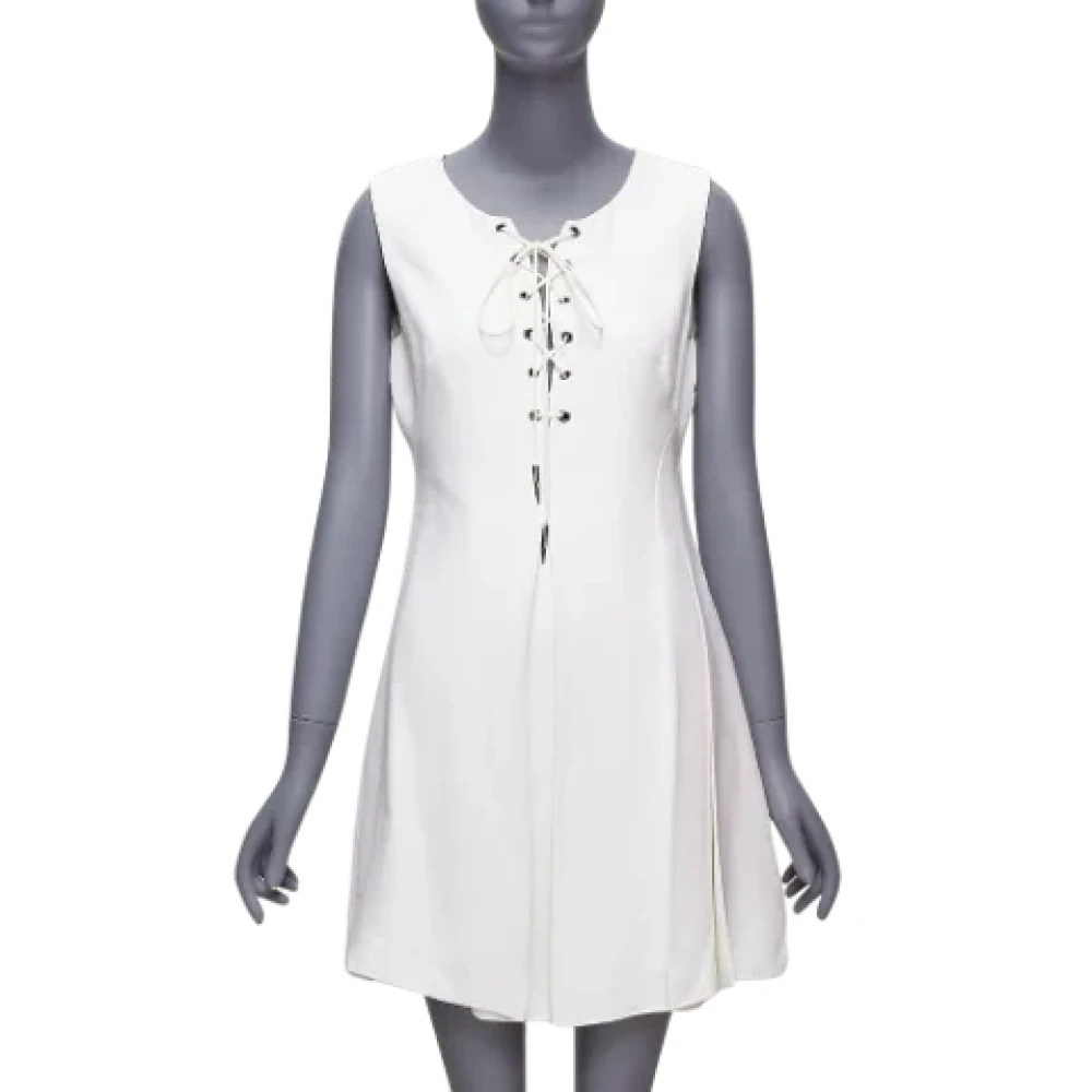 Miu Pre-owned Fabric dresses White Dames