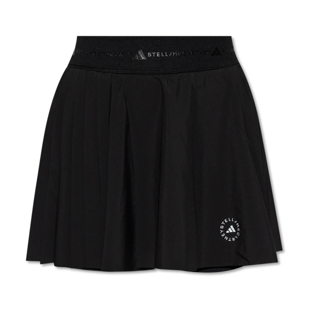 Adidas By Stella Mccartney Women's Black Training Shorts, S, Truepurpose Training Pleated Skort