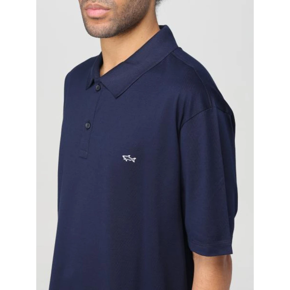 PAUL & SHARK Polo Shirts Blue Heren