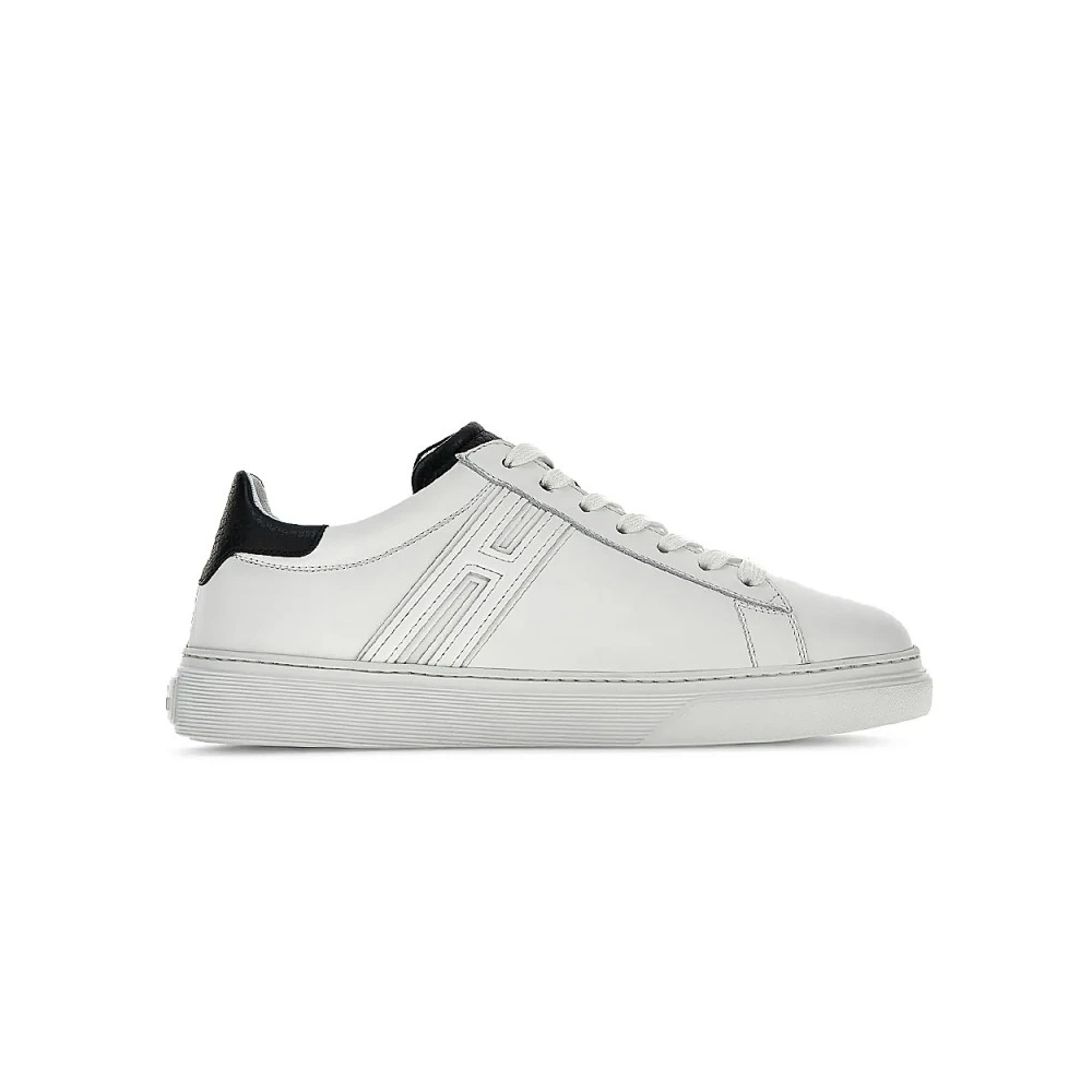 Hogan Witte leren sneakers met antislipzool Heren Schoenen