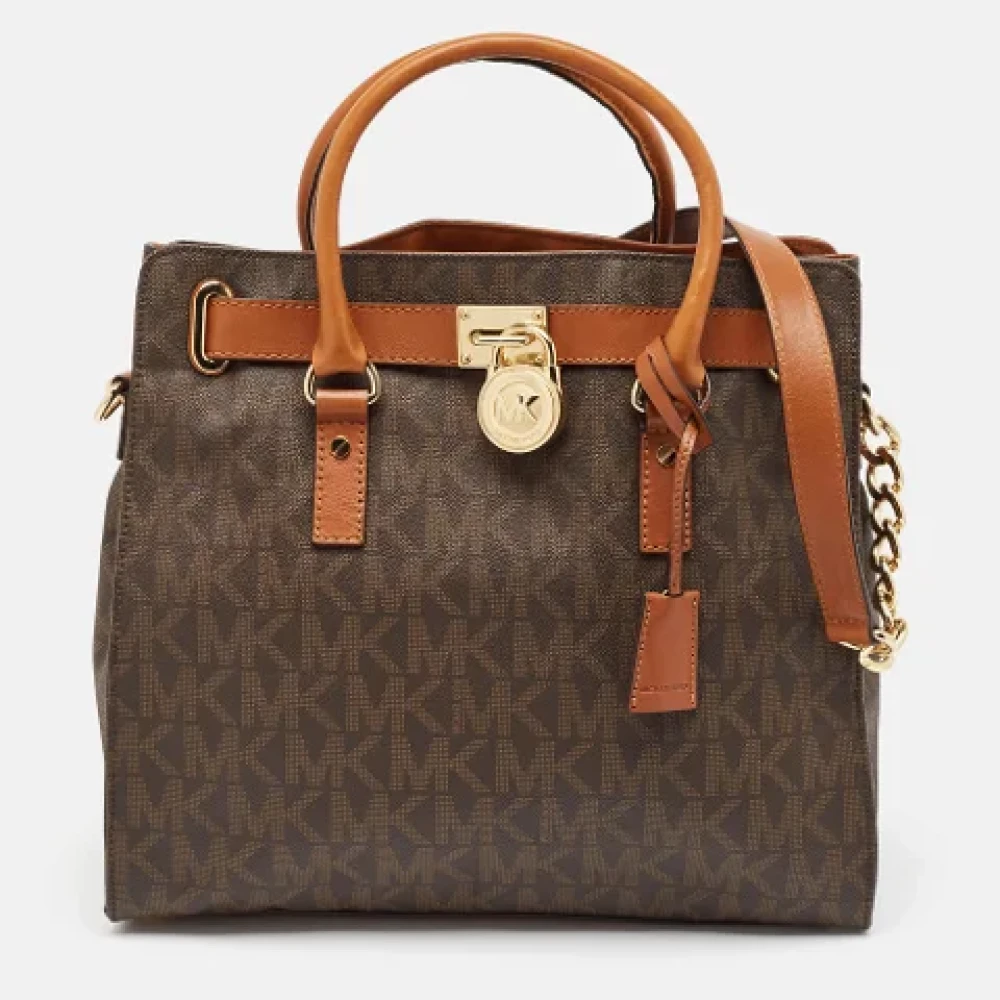 Michael Kors Pre-owned Canvas handbags Brown Dames