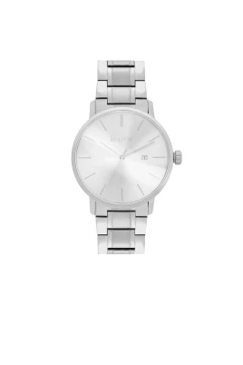 Silver minimalistisk klocka på ett armband