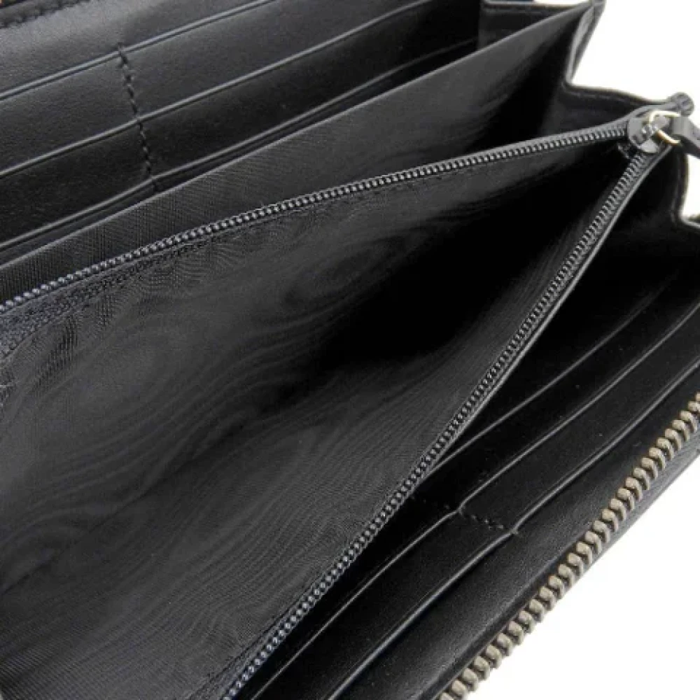 Gucci Vintage Pre-owned Leather wallets Black Dames