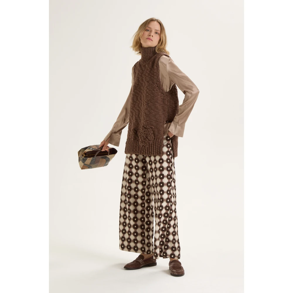 Maliparmi Maze Trousers Beige Dames