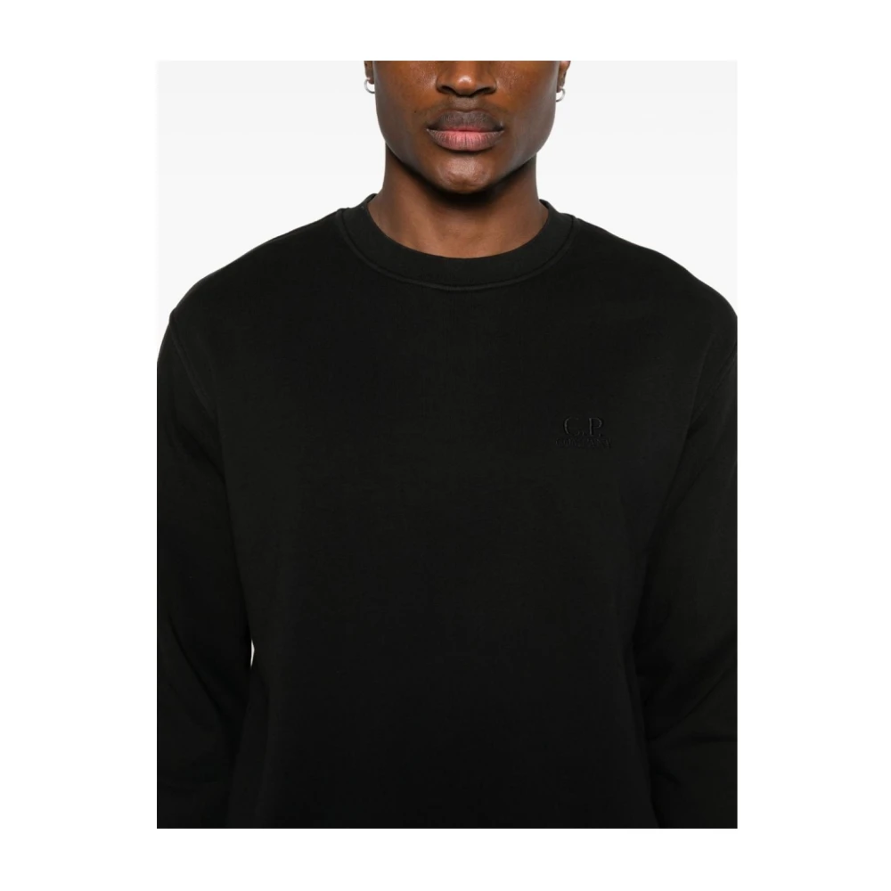 C.P. Company Stijlvolle Crew Neck Sweater Black Heren