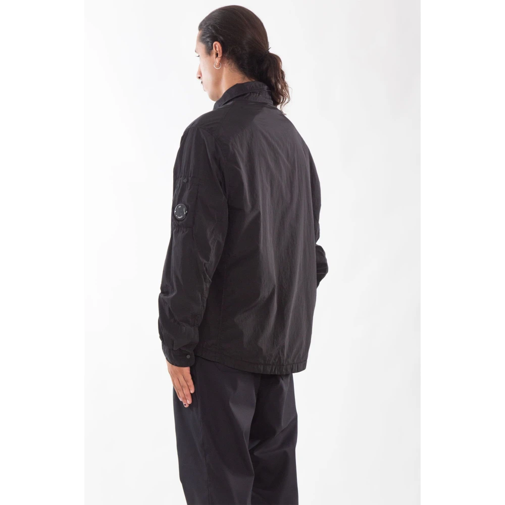 C.P. Company Lens Overshirt in Chrome-R Stijl Black Heren