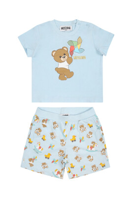 blue-dress-set-logo-print-crew-neck