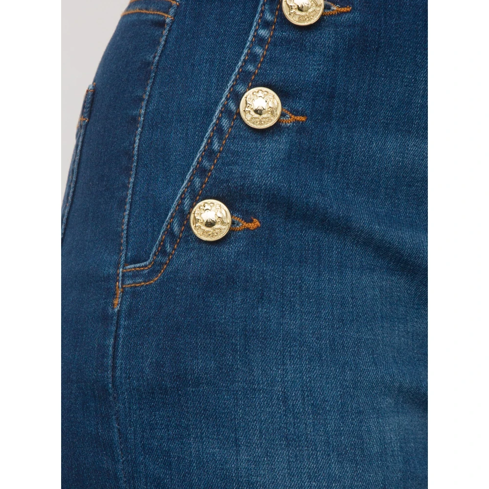 Nenette Bootcut Denim Superstretch Blauwe Jeans Blue Dames