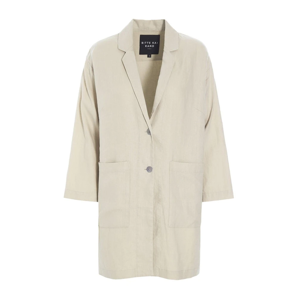 Bitte Kai Rand Lazy Linen Jas Ivoor Beige Dames