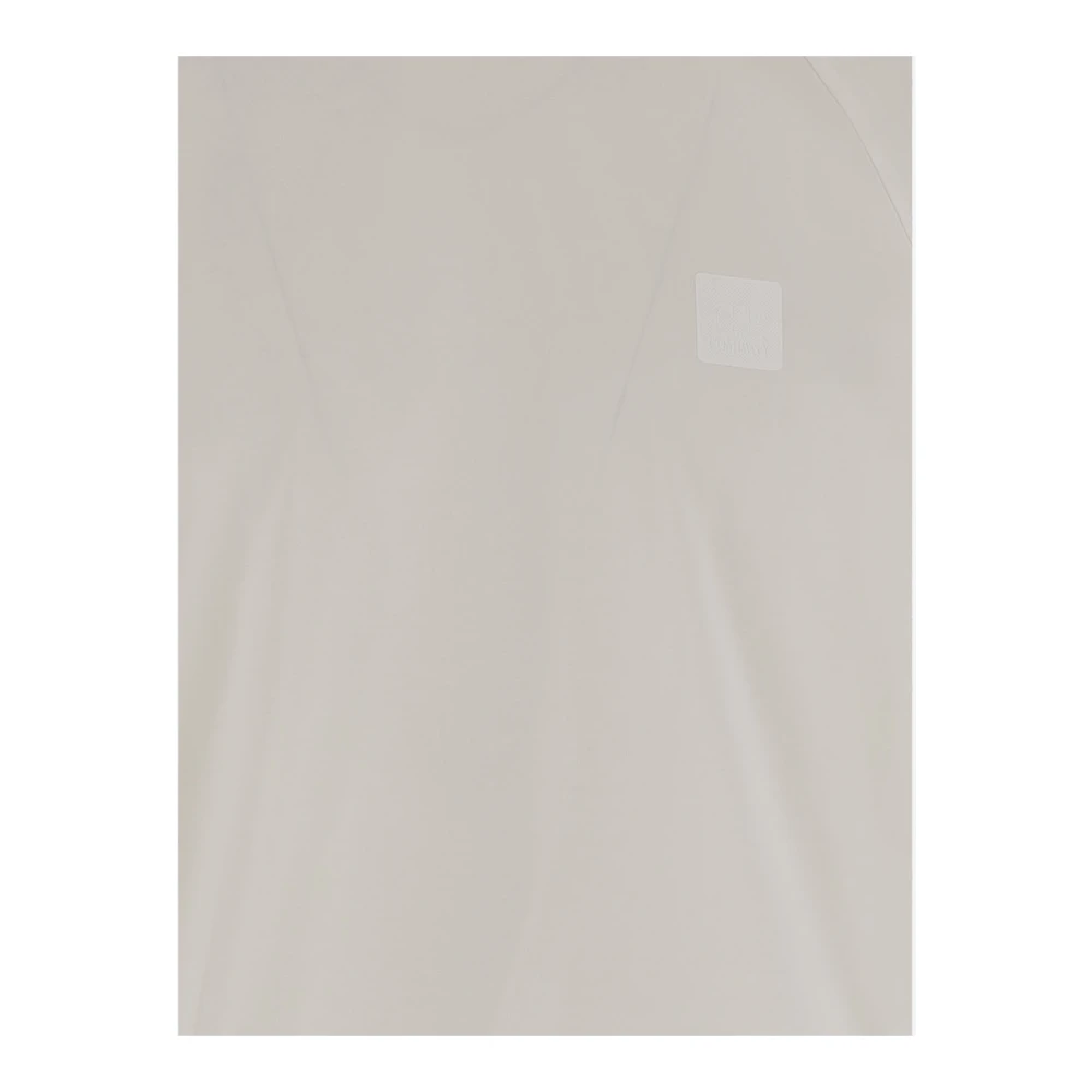 C.P. Company Logo Patch Katoenen T-shirt Beige Heren
