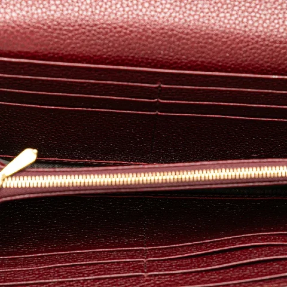 Gucci Vintage Pre-owned Leather wallets Red Dames