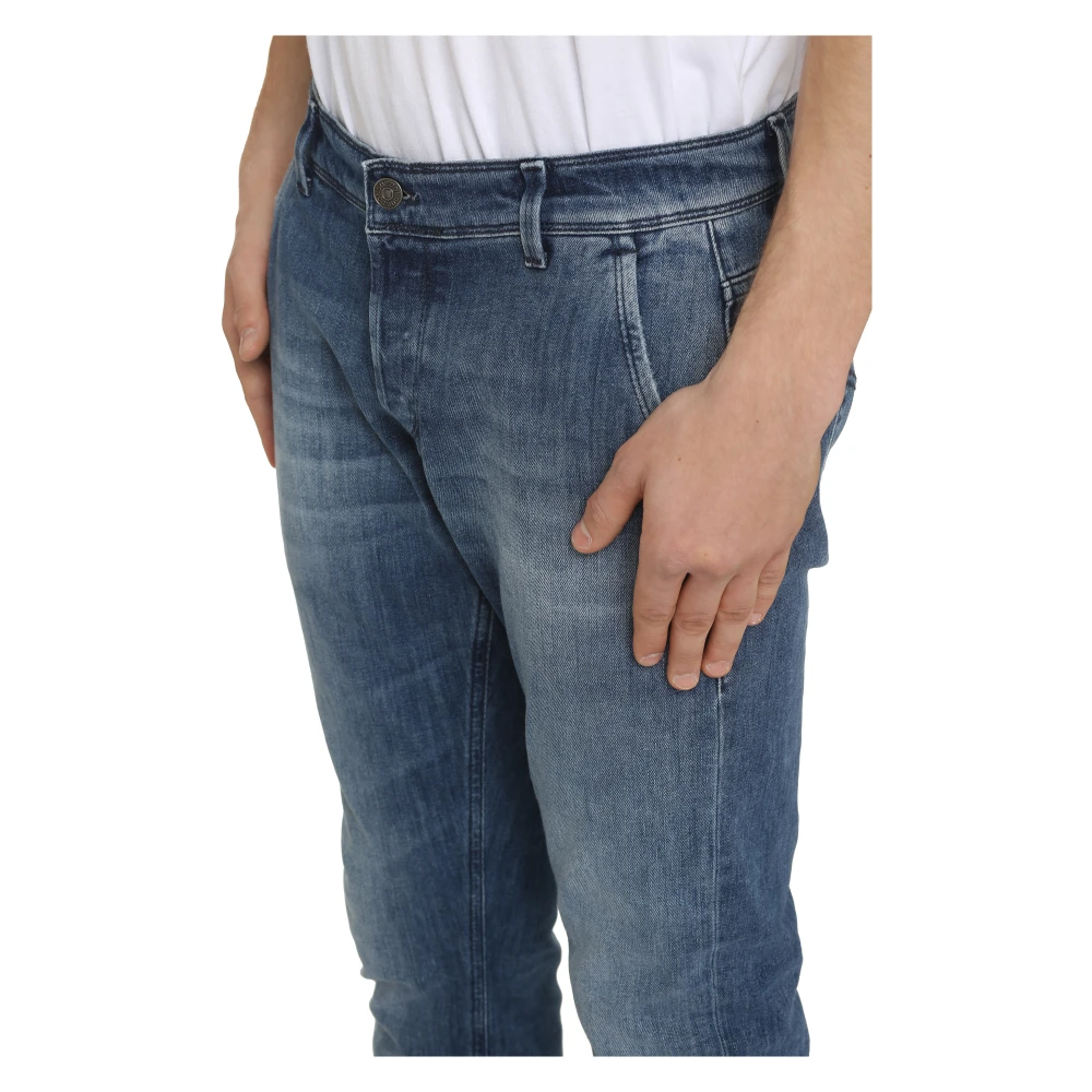 Dondup Skinny Jeans met opgerolde enkels Blue Heren