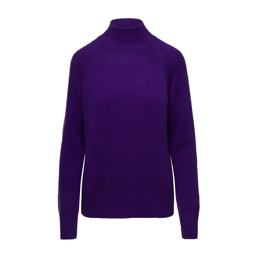 Allude Mockneck Sweaters Purple Dames