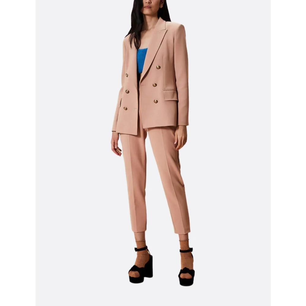 Nenette Elegant Cady Blazer Jacket Pink Dames