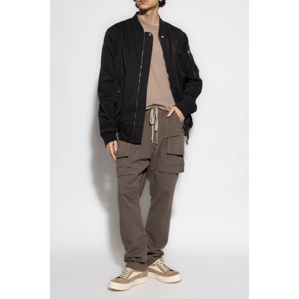Rick Owens T-shirt Level T Brown Heren