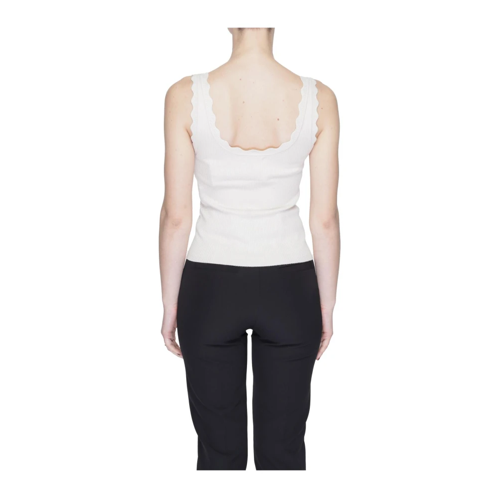 Jacqueline de Yong Beige Mouwloze Tank Top Beige Dames